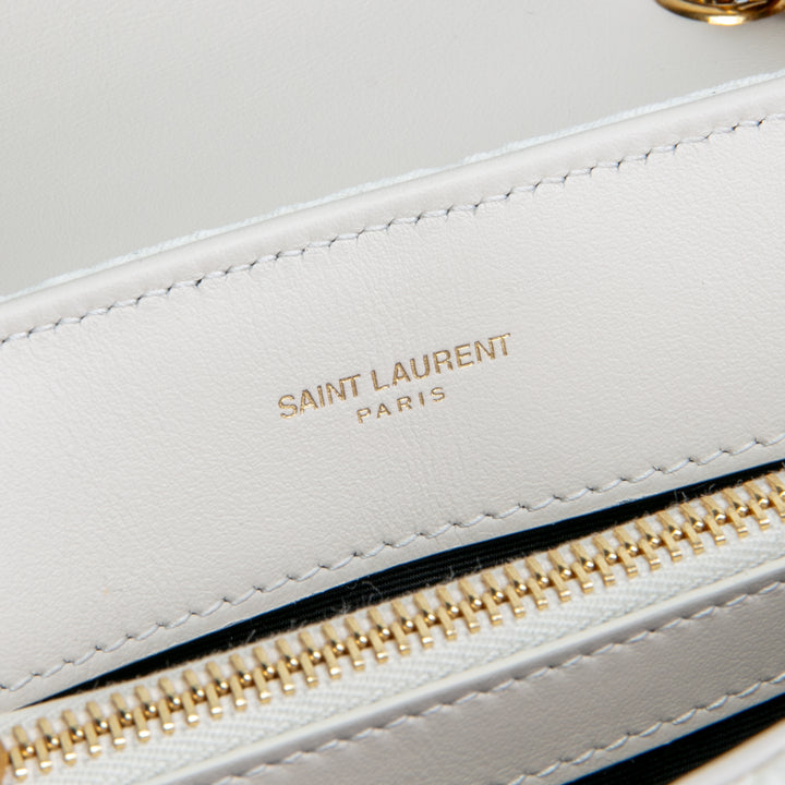 SAINT LAURENT Loulou Umhängetasche - Creme