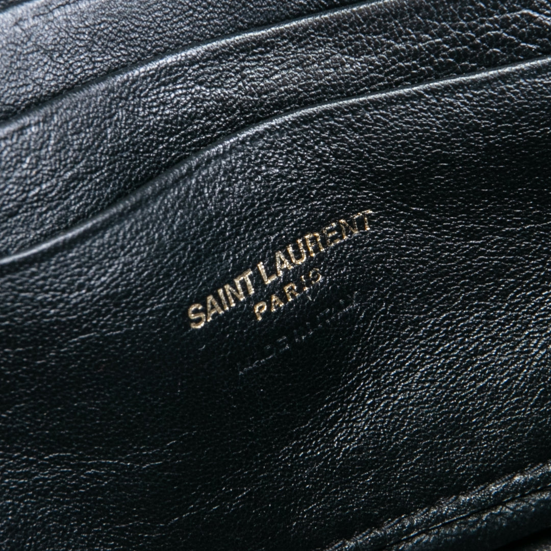 SAINT LAURENT Mini Lou Kameratasche - Schwarz