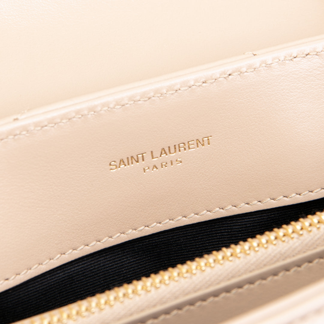 SAINT LAURENT LouLou Small – Taupe