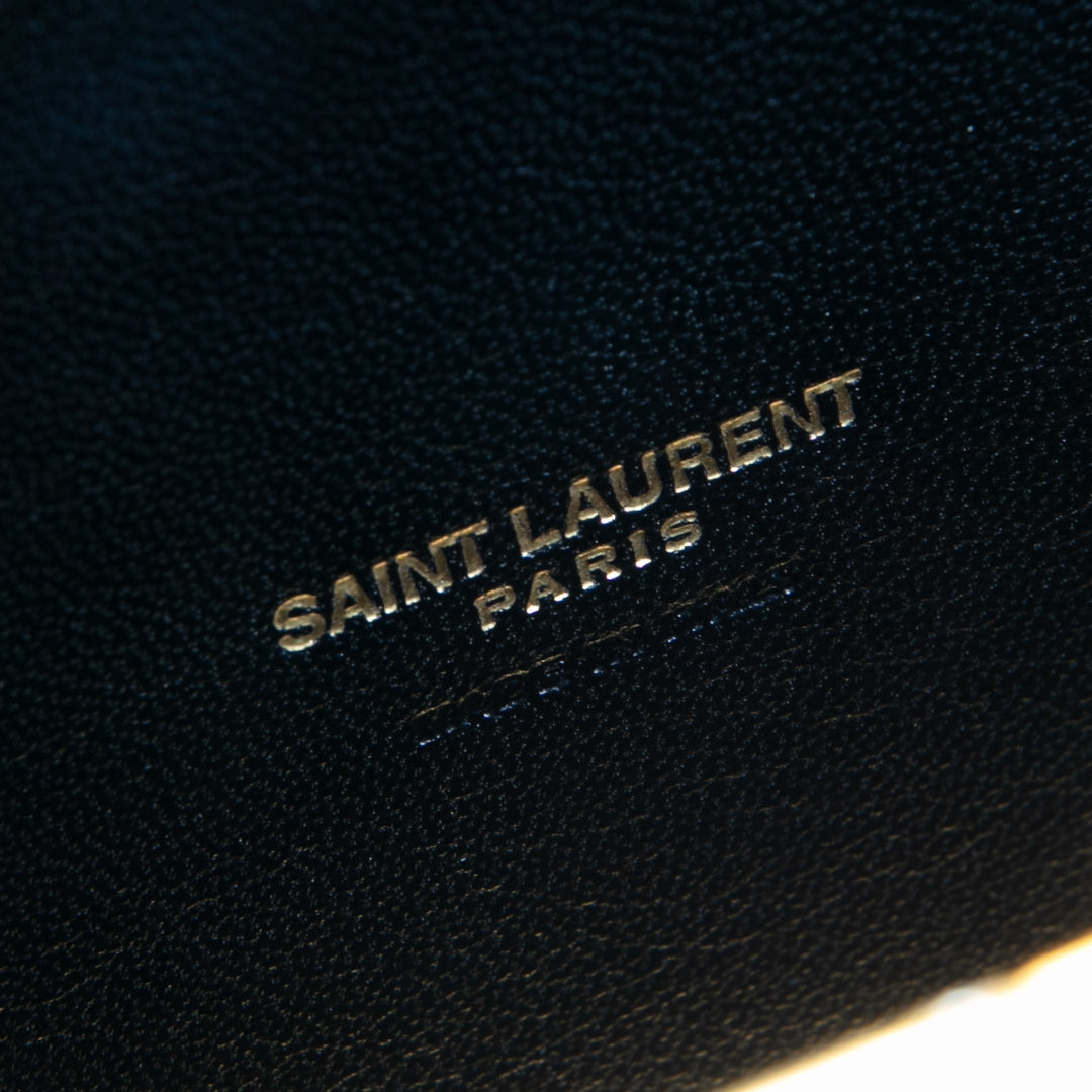 SAINT LAURENT Tuxedo Box Clutch - Black